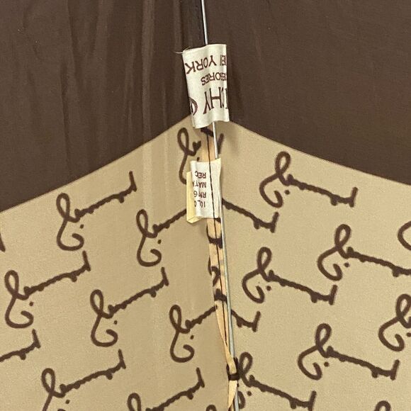 Givenchy Nylon Rain Umbrella Parasol Signature Brand Branding Paris New York VTG - Picture 9 of 14